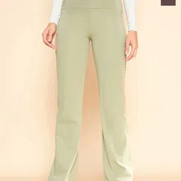 COLOR CAPITAL Pack Of 2 Flared-Fit Ankle-Length Gym Tights image 1