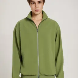 StyleCast x Revolte Men Solid High Neck Sweatshirt image 1