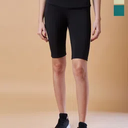 COLOR CAPITAL Women Pack Of 3 Antimicrobial Above Knee Gym Tights image 1