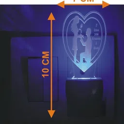 1ST TIME Red & Blue Acrylic Abstract Shaped Shaped Wall Lamp image 4