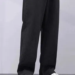 MARK VIEW Men Classic Wide Leg Mid-Rise Stretchable Jeans-picture-14