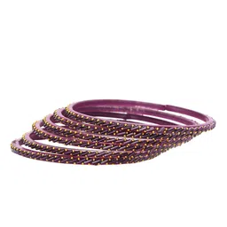 KOTTIAR CREATIONS Set Of 12 Crystal-Studded Bangles image 5