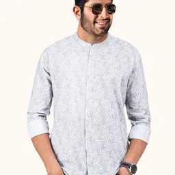 ROUGHELLS Men Slim Fit Floral Printed Casual Shirt-picture-14