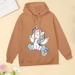 FOREVER FRIDAY Girls Printed Hooded Fleece Sweatshirt-picture-25