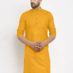 KRUDHA Men Thread Work Kurta image 4