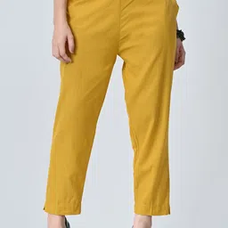MAURYA Women Solid Relaxed Regular Fit Trousers-image-45