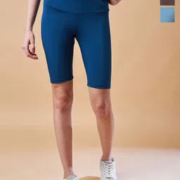 COLOR CAPITAL Women Pack Of 3 Above Knee Length Gym Tights-picture-36