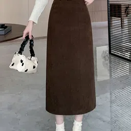 StyleCast Opaque Pencil Straight Midi Skirts-picture-36