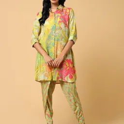 SHOWOFFFF Printed Shirt Collar Shirt & Trousers Co-Ords image 3
