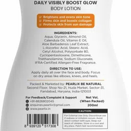 Pearlix Be Natural Set Of 2 Almond & Vitamin C Body Lotion Deep Nourishment - 200 ml Each image 4