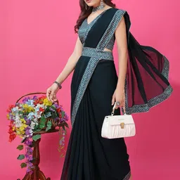 Prettyage Poly Georgette Banarasi Saree image 4