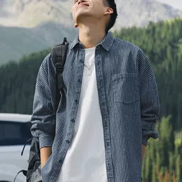 StyleCast Men Original Opaque Striped Casual Shirt-picture-14