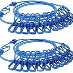 grocery bazzar ClipMate Portable Clothesline Pack of 2 Nylon Retractable Clothesline image 3