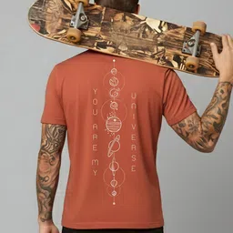 HERE&NOW Men Printed Bio Finish T-shirt image 5