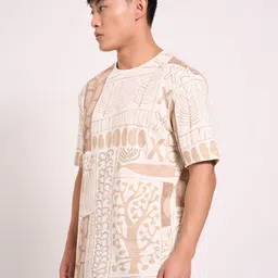 7 Alt by Pantaloons Men Printed Cut Outs T-shirt image 2