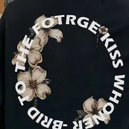 StyleCast x Revolte Men Typography Printed Raw Edge Boxy T-shirt image 3