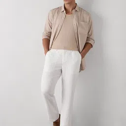 Red Flame Men's Solid Relaxed Fit Casual Trouser image 4