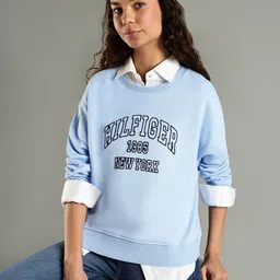 Tommy Hilfiger Women Cotton Long Sleeves Printed Sweatshirt-image-64