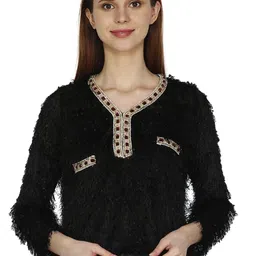 HAUTEMODA Women Self DesignTop-image-54