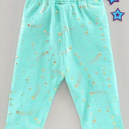 Little Kangaroos Full Length Star Print Leggings - Blue image 2
