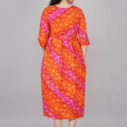 TANISHA Floral Print Maternity Fit & Flare Dress image 4