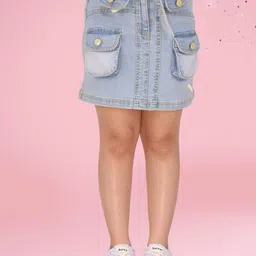 CUTECUMBER Girls A-Line Denim Skirt image 1