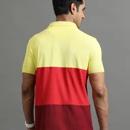 ECOLINE Clothing Men Antimicrobial Colourblocked Polo Collar T-shirt image 4