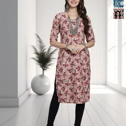 HERE&NOW Selection Of 3 Printed Straight Kurtas-picture-38