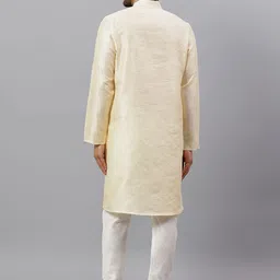 Latest Chikan Garments Men Solid Kurta with Churidar image 3
