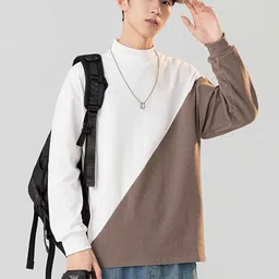 StyleCast x Revolte Colourblocked Long Sleeves Pullover Sweatshirt image 3