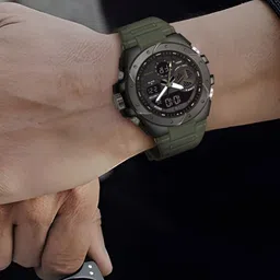 CARLINGTON Men Round Dial Analogue and Digital Multi Function Watch Endurance 9140 image 5