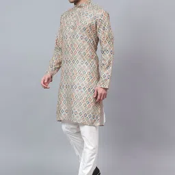 RARE CAMEL Men Ethnic Motifs Printed Kurta with Pyjamas image 3