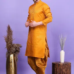 Sydney Heights Men Regular Thread Work Kurta with Patiala image 4