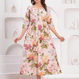 FASHION CLOUD Women Cream Kurtis-picture-32