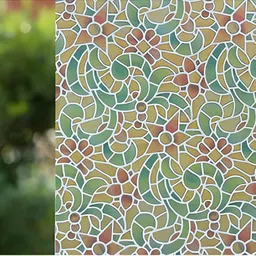 INDIAN ROYALS Green & Orange Coloured Printed Self-Adhesive & Durable Window Sticker-image-90