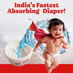 Huggies Complete Comfort Wonder Pants, India's Fastest Absorbing Diaper | New Born Size, 48 Diapers image 3