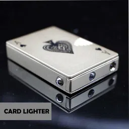 ala flame FIRST QUALITY Classic card shaped refillable Ikka cigarette lighter Pocket Lighter FIRST QUALITY STAR MAGIC myfirstdot Pocket Lighter image 2