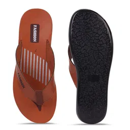 PENNEN Men Striped Thong Flip-Flops image 2