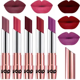 VOLO Set Of 5 Creme Matte Lipstick - 3.5g Each - 36-41-42-43-48 image 1