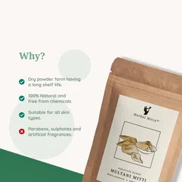 Herbal Mitra Set Of 2 100% Natural & Pure Rose & Multani Mitti Powder - 100 g Each image 5