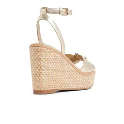 ALDO DROIN Women Wedge Peep Toes with Bows image 2