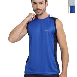 FTX Pack Of 3 Colourblocked Round Neck Sleevesless T-shirts-picture-5