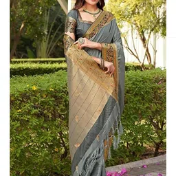 Paramparik Textile Woven Design Zari Paithani Saree image 3
