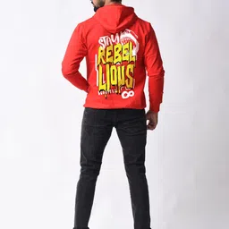 Bloopers Store Men Printed Hooded Sweatshirt image 4