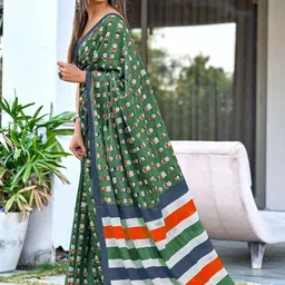 BEYOND ETHNIC Ethnic Motifs Pure Cotton Saree image 3