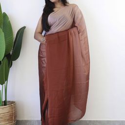 Anouk Rustic Ombre Poly Georgette Ready to Wear Saree-picture-46