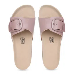 OZZOH Women Open Toe Flats with Bows image 2