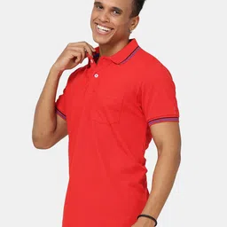 Masculino Latino Plus Men Polo Collar Bio Finish Applique T-shirt image 3