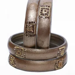 SAVORADE Set Of 4 Silver Glass Bangle-picture-26