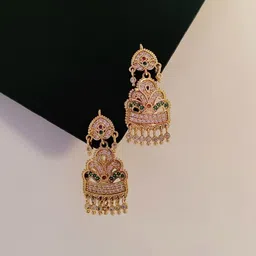 OM KRISHIV COLLECTION Contemporary Drop Earrings image 2